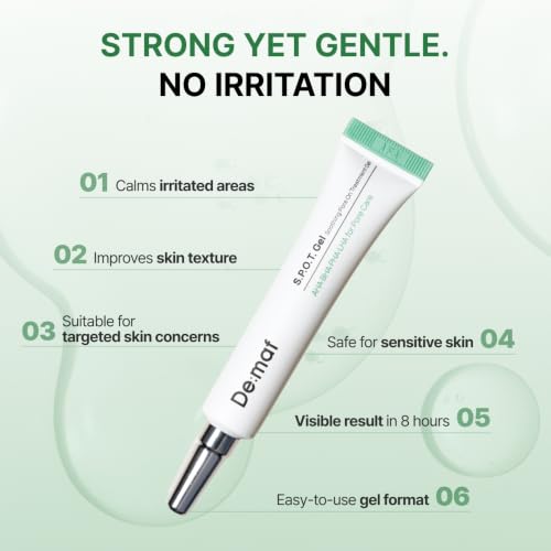 Calming Spot Gel for Sensitive Skin with AHA BHA PHA LHA - 0.35 fl oz