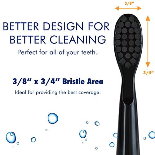 Sonic-FX Solo Electric Toothbrush 3 Pack with Auto-Timer & 2 Brush Heads - Black