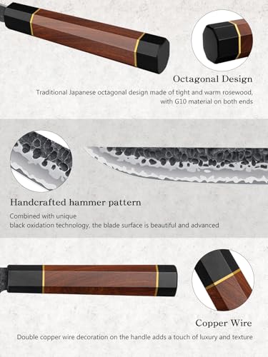 HOSHANHO 7-Inch Fillet Knife Razor Sharp Hand Forged Boning Knife