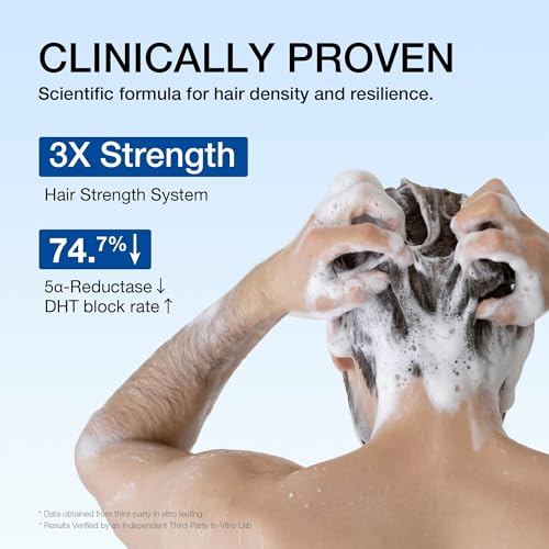 Hair Loss Shampoo for Men & Women - DHT Blocker & Hair Growth - 7 Fl Oz - Blue Label
