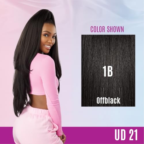 Sensationnel Instant Updown Half Wig & Ponytail Wrap - 1B Off Black