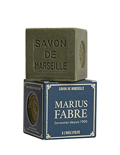 Marius Fabre Marseille Soap - 3 Pack, 400g Natural Olive Oil Bar Soap