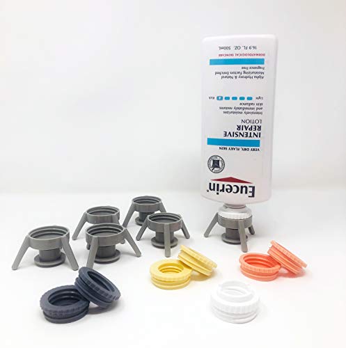 Flip-It! Bottle Emptying Kit - Pastel Color Edition with Grey, Coral, Dark Grey, Cream Variations