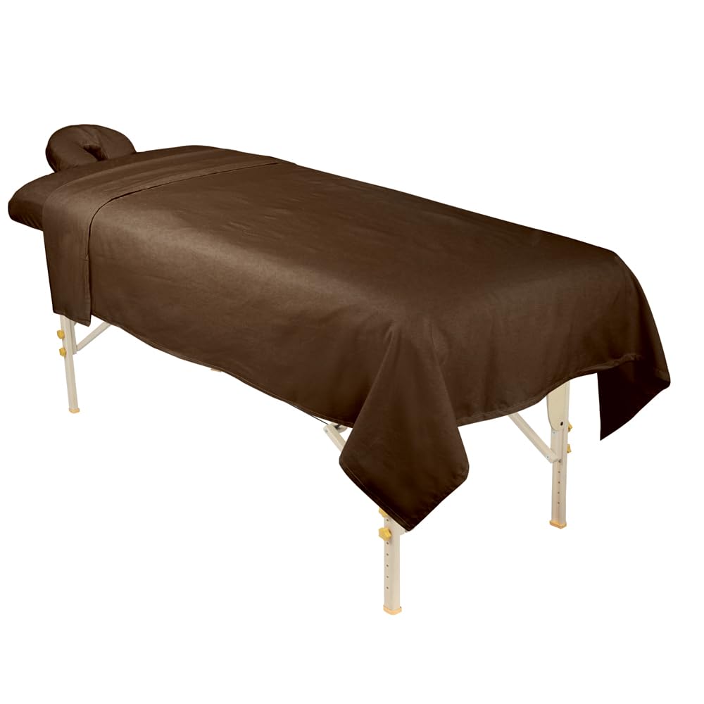 Premium Designer Flannel Massage Sheet Set - 3-Piece, Island Tranquility for Massage Tables