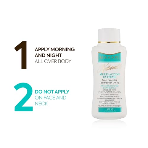 Makari Naturalle Multi-Action Extreme Body Lotion SPF15 – 17.6 oz, Daily Hydration
