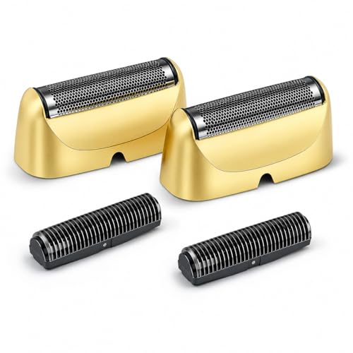 Gold Replacement Foil Blade Set for BaBylissPRO UV Metal Single Shaver - 2 Pack