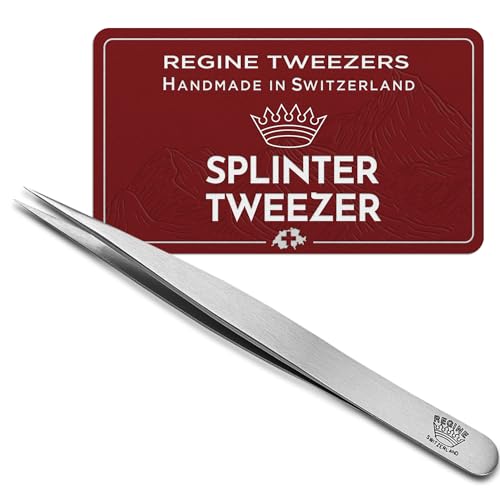 Ingrown Hair & Splinter Tweezers - Fine-Point Precision Stainless Steel Tool