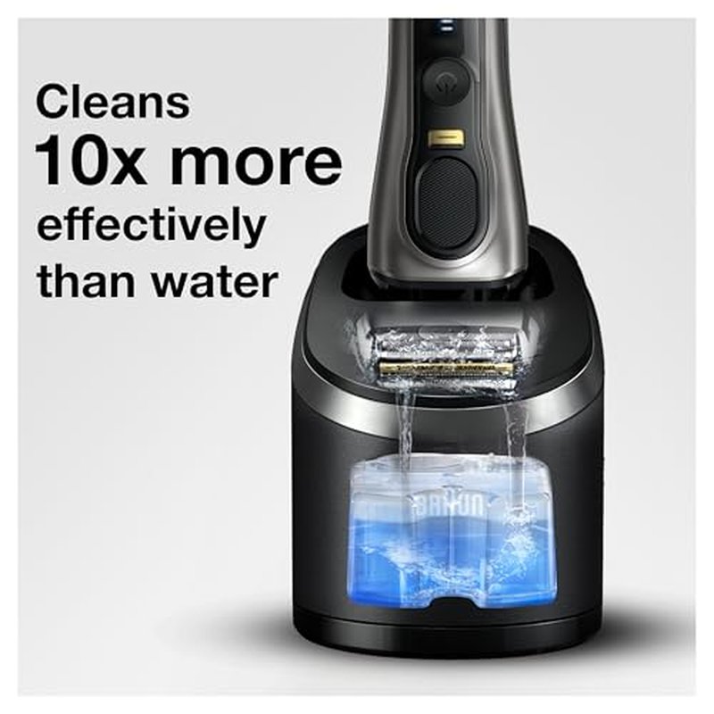 Braun Clean & Renew Refill Cartridges CCR, Replacement Shaver Cleaner Liquid Solution for Clean&Charge System, Pack of 3