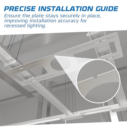 24 Pack 4 Inch LED Recessed Downlight Mounting Plates - Ceiling Fixture Brackets