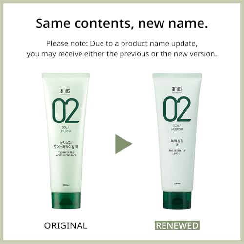 Korean Green Tea Hair Mask - Deep Nourishing Treatment for Hair Growth & Moisture - Renewal