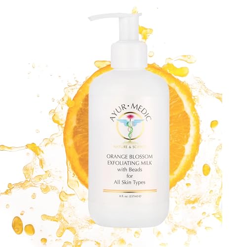 Ayur-Medic Orange Blossom Exfoliating Milk with Beads for All Skin Types