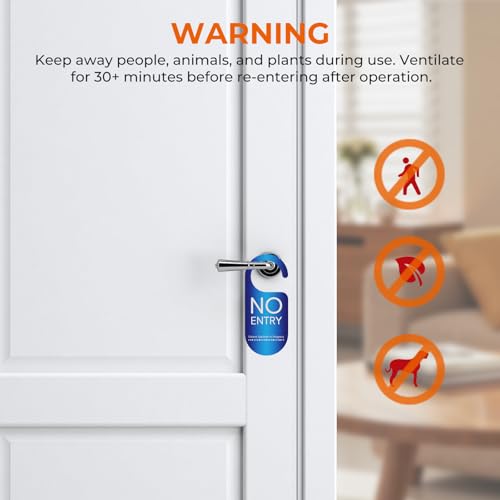 Orange Ozone Generator 160,000mg/h with Temp & Humidity Display - Large Space Air Purifier & Odor Remover