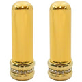 Stephanie Imports Set of 2 Vintage Refillable Perfume Bottles (Gold Bedazzle)