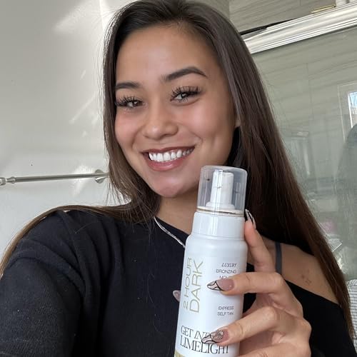 Get Into The Limelight 2 Hour Express, Dark Self Tanner, Sunless Tanning Mousse Rinses in 2 Hours, 8 oz.