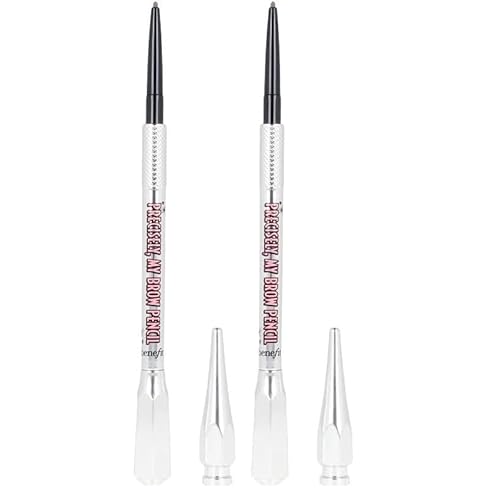 Benefit Precisely My Brow Pencil Ultra Fine Brow Defining Pencil, 3 - Warm light brown, 1 Count (Pack of 2)