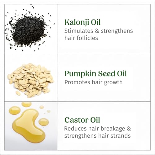 Vilvah Hair Oil with Black Seed & Pumpkin Seed Oil for Hair Growth 100ml