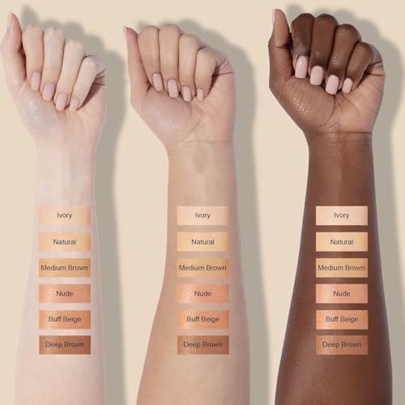 Air Cushion CC Cream Mushroom Head Foundation, Moisturizing BB Cream Concealer, Long-Lasting & Waterproof Makeup Base Primer, Even Skin Tone for All Skin Types (Natural)