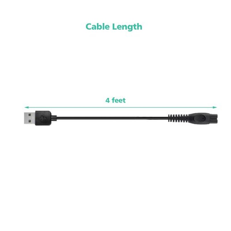 Charging Cable Replacement for Philips Sonicare Cordless Power Flosser 3000 Charger, 2-Pack
