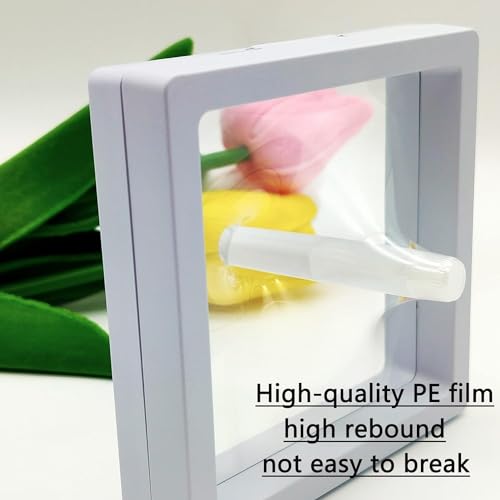 3.5 Inch White 32 Pack Floating Nail Packaging Boxes with 90 Adhesive Tapes