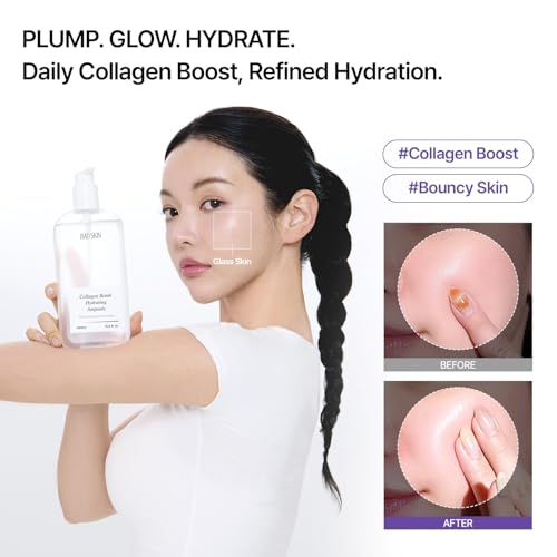 BadSkin Collagen Bomb Hydrating Ampoule 400ml – Korean Sensitive & Dry Skin Care - 13.5 Fl Oz Pack of 1