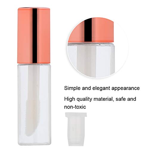 YIPINER 90 Pack Rose Gold Clear Lip Gloss Tubes 1.2ML DIY Makeup Containers