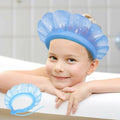 Baby Bath Visor Silicone Shower Cap - Leak-Proof, Adjustable & Tear-Free Fit for 24+ Months