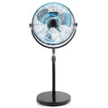 18-Inch Heavy Duty Metal Pedestal Fan with Adjustable Height & Quiet Operation