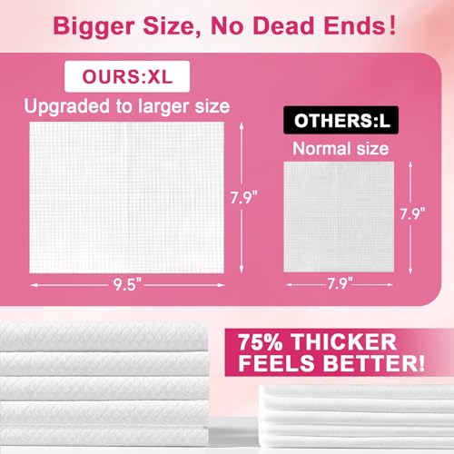 Disposable Face Towels - 200 Soft Biobased Viscose, XL Size, Double-Side Design