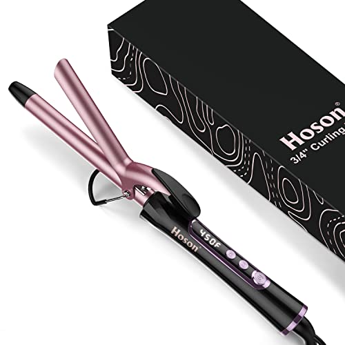 3/4 Inch Curling Iron for Vintage Curls - Dual Voltage Rose Gold