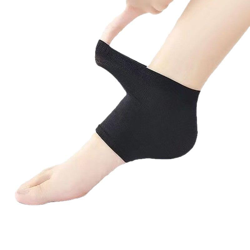 1 Pair Moisturizing Heel Socks with Silicone Gel Protection, Anti-Cracking Soft Callus Relief, Breathable Unisex No-Show Socks for Men and Women, Daily Wear and Athletic Use