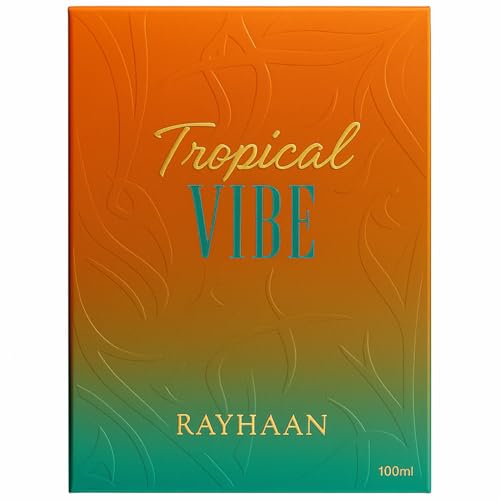 Rayhaan Tropical Vibe Eau de Parfum Spray 3.4oz | Long-Lasting Fruity Floral Scent