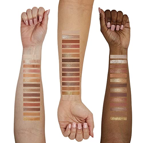Sigma Beauty Ambiance Eyeshadow Palette | Luminous, Neutral and Gold Shades | Summer Vibes, Mirror Included