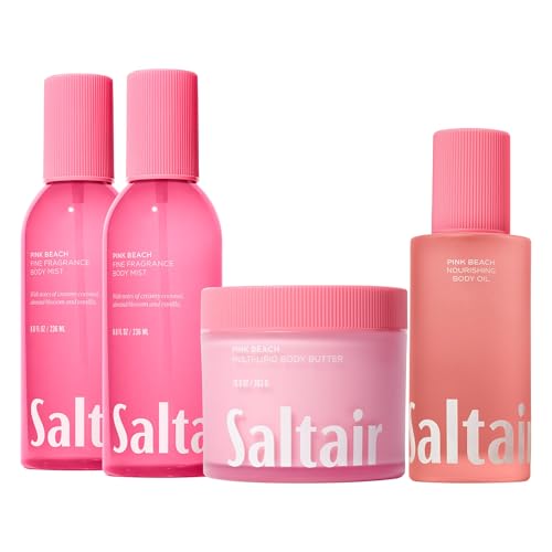 Saltair Pink Beach Body Care Set - Mist, Oil & Body Butter, Vegan
