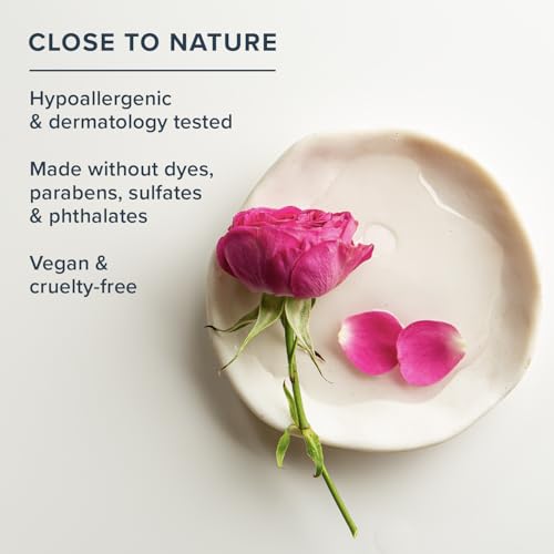 HERITAGE STORE Rosewater Facial Cleanser - Milk Face Wash Purifies and Nourishes w/Squalane, Rose Complex, Dry Skin to Combination Skin Care, Hypoallergenic, pH Balanced, Vegan, 60-Day Guarantee, 4oz