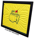 Golf Flag Display Frame 13x17 Inches Compact Black & Green Mat