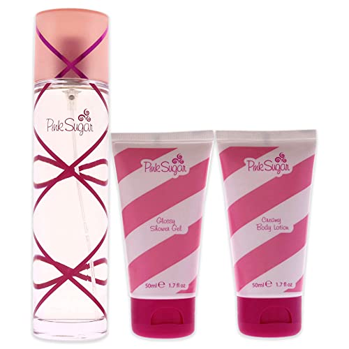 Pink Sugar Candy Magic Women’s Gift Set - EDT Spray, Shower Gel & Body Lotion