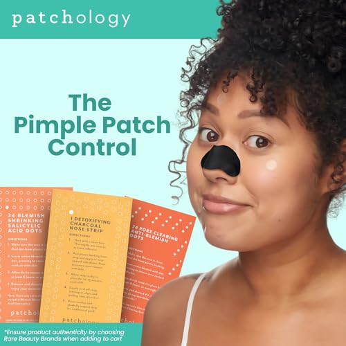 Patchology Breakout Box 3-in-1 Pimple & Acne Spots Treatment Patch Kit with 3 Nose Strips, 24 Salicylic Acid Dots, and 24 Hydrocolloid Dots - For Men and Women - Dark Spot Patches for Face (Pack of 2)