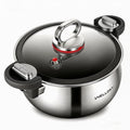 7.5 Qt Stainless Steel Stock Pot with Tight Lid - Energy-Efficient Cooking