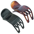 French Bear Paw Tortoise Shell Hair Claw - Medium 3 Inch No-Slip Grip