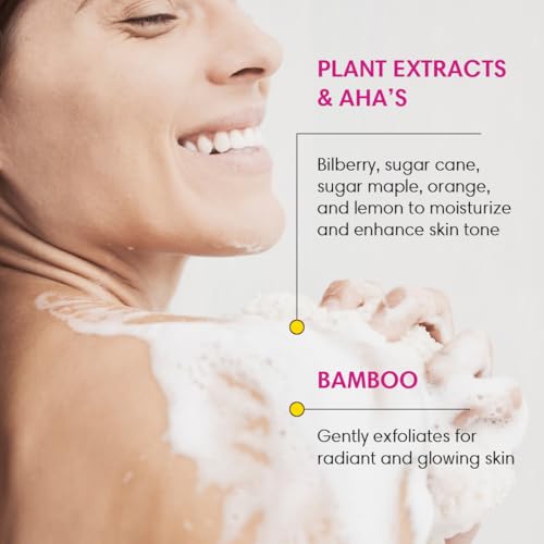 ShiKai Bamboo Body Scrub with AHA & Fruit Extracts - Detox & Exfoliate, 6 oz