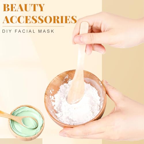 Eco Bamboo Mixing Bowl - Cute Miuni Small Facial Skin Care Mixing Bowl DIY Homemade Mini Cosmetic Tool Sets
