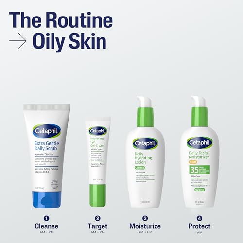 Cetaphil Exfoliating Face Wash - Extra Gentle Daily Face Scrub, Pack of 4, 6 Fl Oz