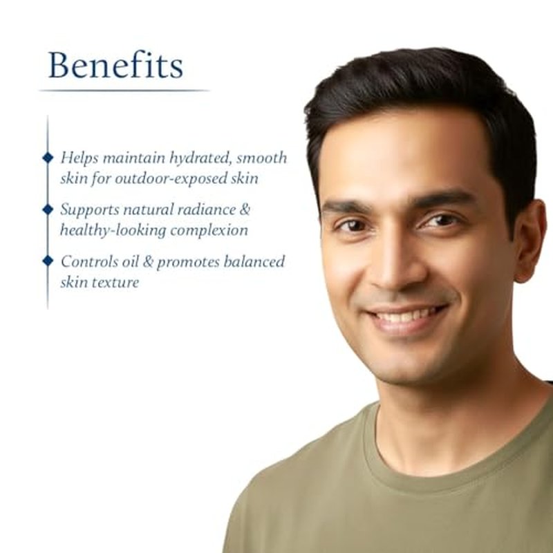 Blue Nectar Eladi Outdoor Day Face Cream for Men | Daily Moisturizer for Pollution Defense & Outdoor-Exposed Skin | Nourishing Men¡¯s Face Cream for Oily & Dry Skin (19 Herbs, 1.7 Oz)