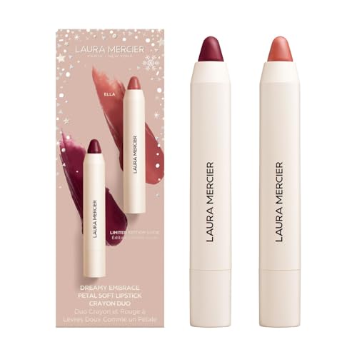 Laura Mercier Petal Soft Lipstick Crayon, 24HR Lip Softening Hydration, 12HR Sheer Matte Lip Color, Comfortable Weightless Wear, Diffused, Blurred Effect