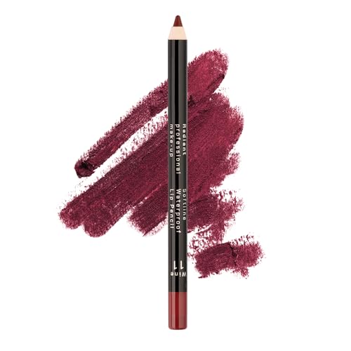 Radiant Professional Waterproof Lip Liner Pencil - Long Lasting Lip Liner for Defined Lips - Soft & Creamy Lipliner with Vitamin E - 1.20gr, (11 WINE)