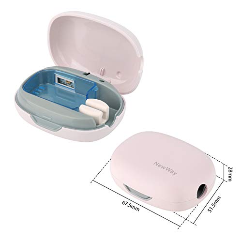 Rechargeable Travel Toothbrush Cover with Holder and Water Filtration - Pink