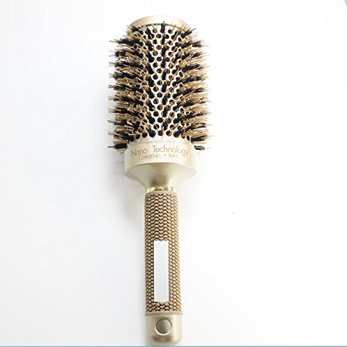 Professional Hair Brush Set with Thermal Aluminum Tubes & Clips for Styling & Curling