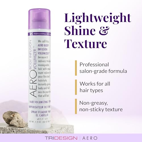 Volumizing Hair Spray - Weightless Body & Volume Boost for Fine Hair 9.9 oz