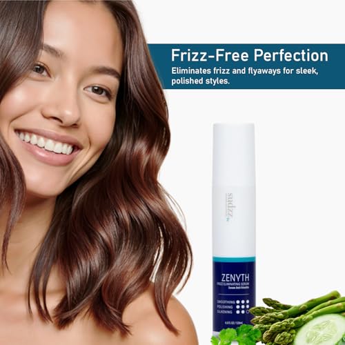SUDZZFX Zenyth Frizz Eliminator Serum 4 Fl Oz - Heat Protectant & Smoothing Hair Serum