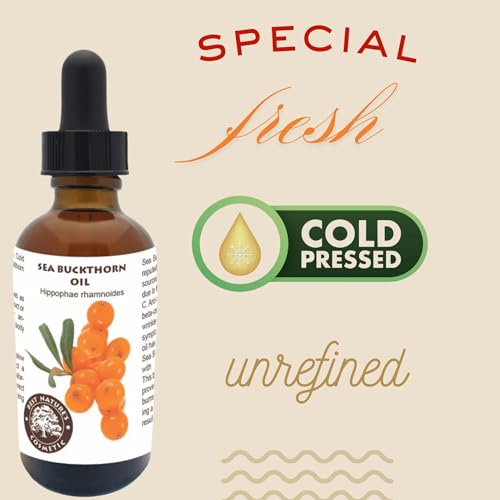 Best Nature's Cosmetics Sea Buckthorn Berry Oil ? 100% Pure, Cold-Pressed & Unrefined ? For Skin, Hair & Cosmetic Use ? Made in Canada ? 1 fl oz / 30 ml